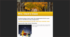 Desktop Screenshot of clarkchemistrywhs.weebly.com