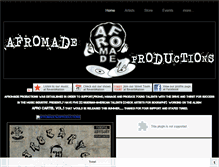 Tablet Screenshot of afromadeproductions.weebly.com