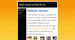 Desktop Screenshot of londonontariosmallanimalrescue.weebly.com