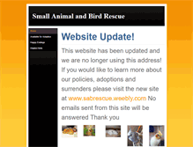 Tablet Screenshot of londonontariosmallanimalrescue.weebly.com