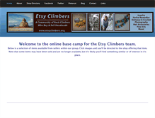 Tablet Screenshot of etsyclimbers.weebly.com