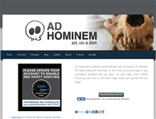 Tablet Screenshot of adhominem.weebly.com