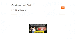Desktop Screenshot of customized-fat-lossreview.weebly.com