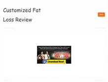 Tablet Screenshot of customized-fat-lossreview.weebly.com