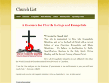 Tablet Screenshot of churchlist.weebly.com