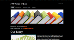 Desktop Screenshot of 500wordsorless.weebly.com