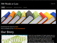 Tablet Screenshot of 500wordsorless.weebly.com