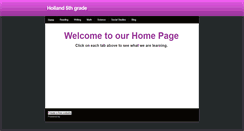 Desktop Screenshot of holland5thgrade.weebly.com