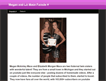 Tablet Screenshot of meganandlizfansite.weebly.com