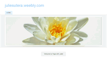 Tablet Screenshot of juliesutera.weebly.com