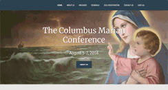 Desktop Screenshot of columbusmarianconference.weebly.com
