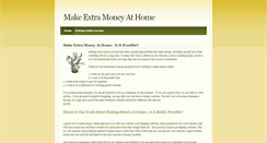 Desktop Screenshot of makeextramoneyeasilyathome.weebly.com