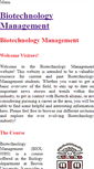 Mobile Screenshot of biotechnologymanagement.weebly.com