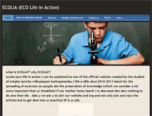 Tablet Screenshot of ecolia.weebly.com
