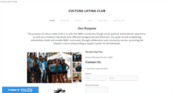 Desktop Screenshot of culturalatinaclub.weebly.com