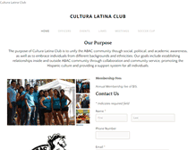 Tablet Screenshot of culturalatinaclub.weebly.com