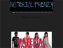 Tablet Screenshot of materialfrenzy.weebly.com