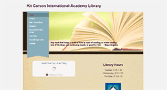 Desktop Screenshot of kitcarsonlibrary.weebly.com