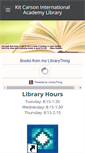 Mobile Screenshot of kitcarsonlibrary.weebly.com