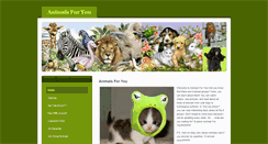 Desktop Screenshot of funanimals4u.weebly.com