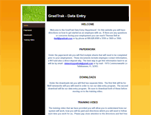 Tablet Screenshot of dataentrygradtrak.weebly.com
