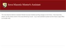 Tablet Screenshot of iowamasonicmentor.weebly.com