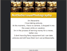 Tablet Screenshot of notsoseriousphotography.weebly.com
