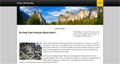 Desktop Screenshot of peaklifereview.weebly.com