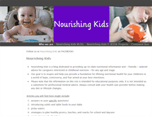 Tablet Screenshot of nourishingkids.weebly.com