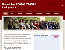 Tablet Screenshot of gospelchor.weebly.com