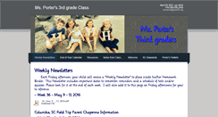 Desktop Screenshot of portersthirdgraders.weebly.com