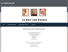 Tablet Screenshot of lahairsalon.weebly.com