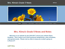 Tablet Screenshot of mrsklima.weebly.com