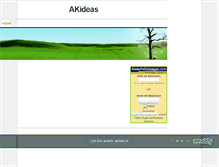 Tablet Screenshot of akideas.weebly.com