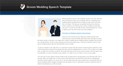 Desktop Screenshot of groomweddingspeechtemplate.weebly.com