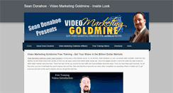 Desktop Screenshot of donahoevideomarketinggoldmine.weebly.com