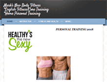 Tablet Screenshot of markfitness.weebly.com