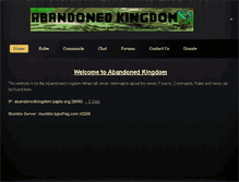 Tablet Screenshot of abandonedkingdom.weebly.com