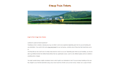 Desktop Screenshot of cheaptraintickets.weebly.com