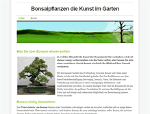 Tablet Screenshot of bonsaipflanzen.weebly.com