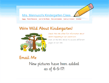 Tablet Screenshot of mrsmennuccikindergarten.weebly.com