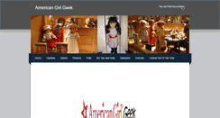 Desktop Screenshot of americangirlgeek.weebly.com