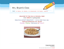 Tablet Screenshot of mrsdianabryant.weebly.com