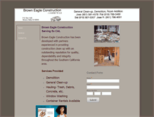 Tablet Screenshot of browneagleconstruction.weebly.com