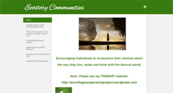 Desktop Screenshot of ecosterycommunities.weebly.com