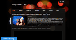Desktop Screenshot of ladyfelineslair.weebly.com