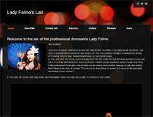 Tablet Screenshot of ladyfelineslair.weebly.com
