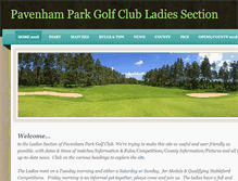 Tablet Screenshot of pavenhamparkgolfclubladies.weebly.com