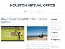 Tablet Screenshot of houstonvirtualoffices.weebly.com