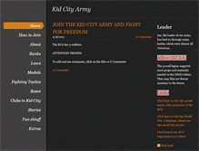 Tablet Screenshot of kidcityarmy.weebly.com